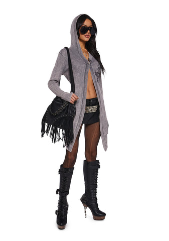 Chaotic Rule Knit Cardigan