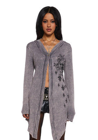 Chaotic Rule Knit Cardigan