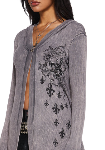 Chaotic Rule Knit Cardigan