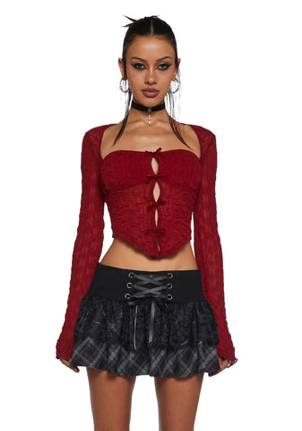 Fateful Fascination Long Sleeve Top