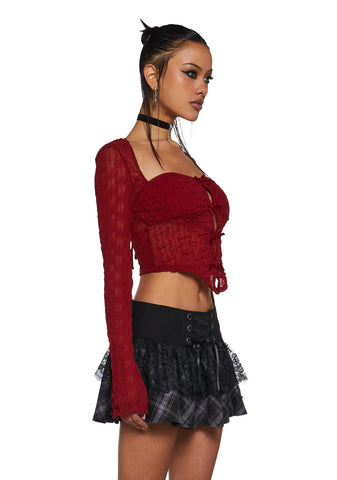 Fateful Fascination Long Sleeve Top