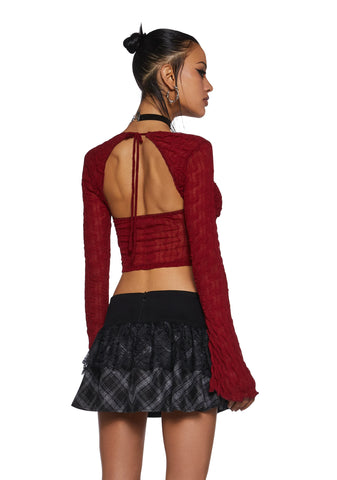 Fateful Fascination Long Sleeve Top