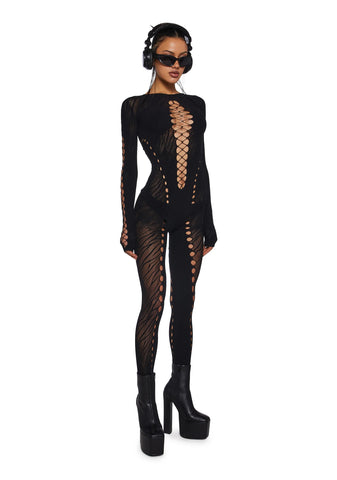 Hacker Spirit Mesh Catsuit