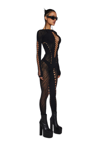 Hacker Spirit Mesh Catsuit