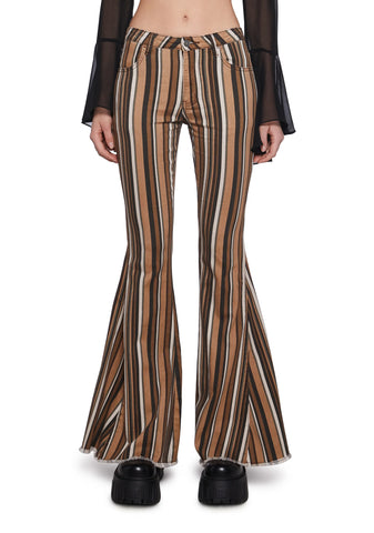 Vinyl Vibes Pinstripe Trousers