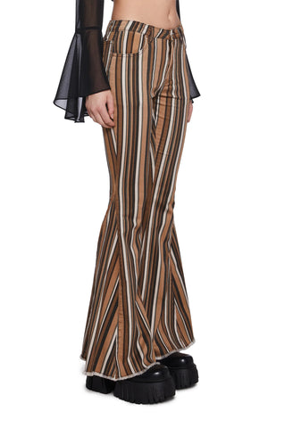 Vinyl Vibes Pinstripe Trousers