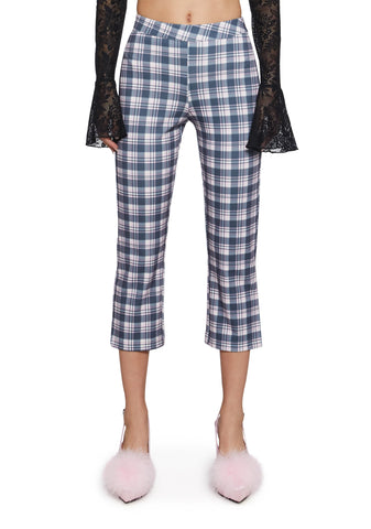 Book Club Babe Plaid Capri Pants