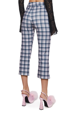 Book Club Babe Plaid Capri Pants