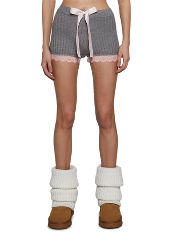 Cuddle Up Close Knit Shorts