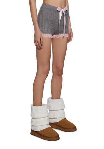 Cuddle Up Close Knit Shorts