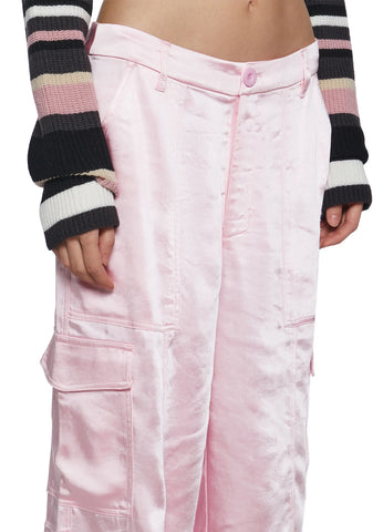 Affectionate Ways Satin Cargo Pants