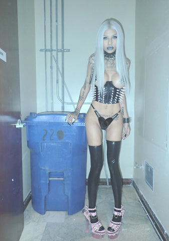 Steel Gaze Underbust Corset - Pink