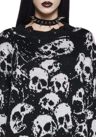 Graveyard Dreams Knit Sweater