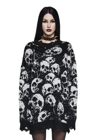 Graveyard Dreams Knit Sweater