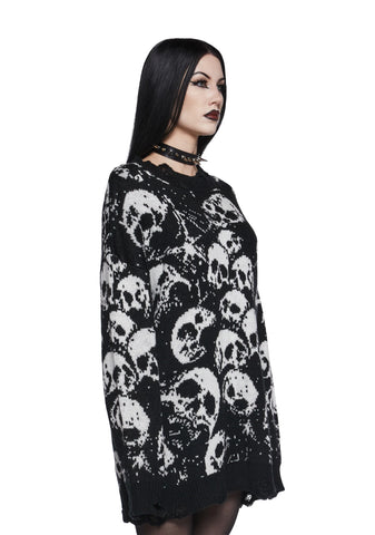 Graveyard Dreams Knit Sweater