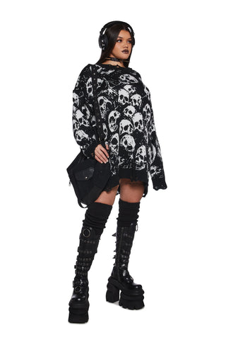Graveyard Dreams Knit Sweater