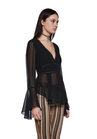 Love Record Breaker Chiffon Blouse