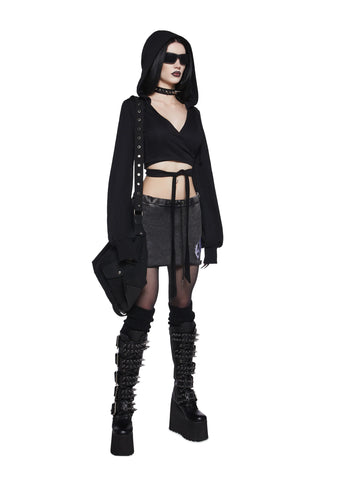 In Your Dark Dreams Wrap Top