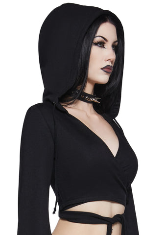 In Your Dark Dreams Wrap Top