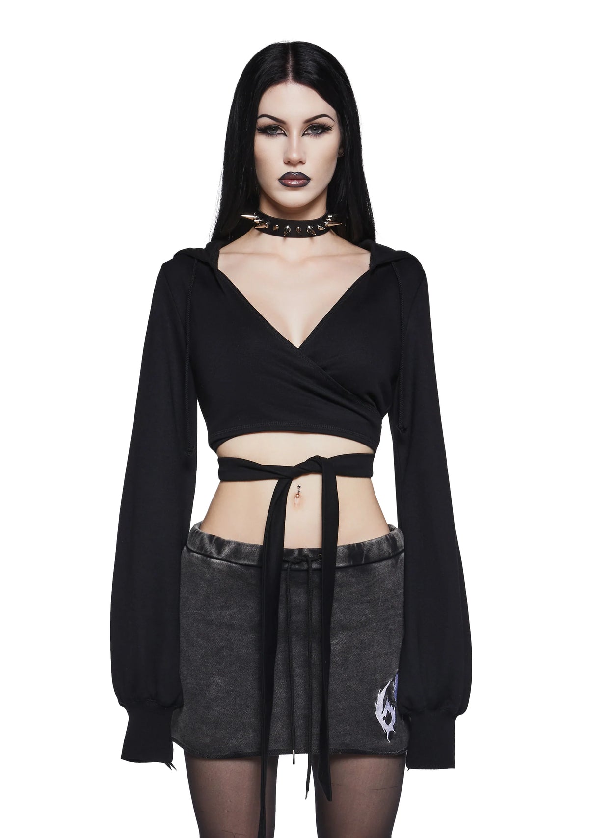 In Your Dark Dreams Wrap Top