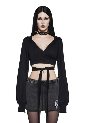In Your Dark Dreams Wrap Top