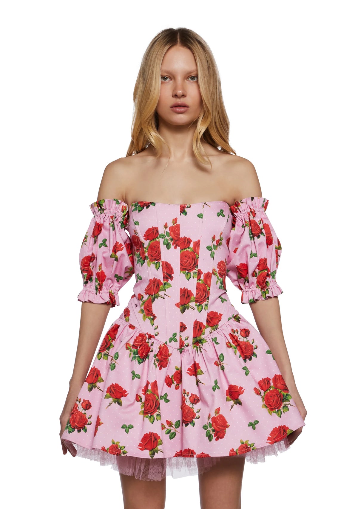 Holding Court Corset Dress - Pink