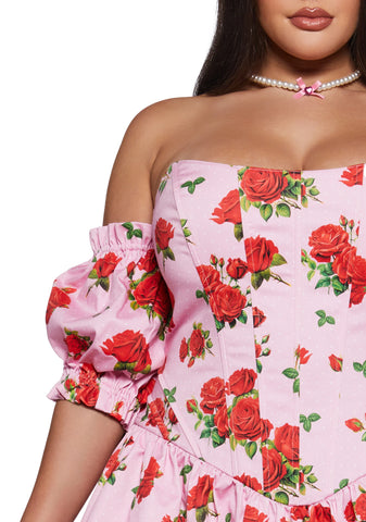 Holding Court Corset Dress - Pink