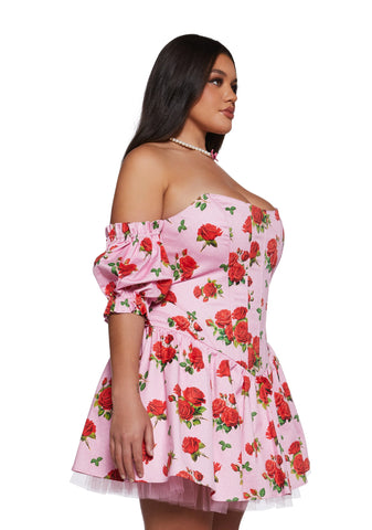 Holding Court Corset Dress - Pink
