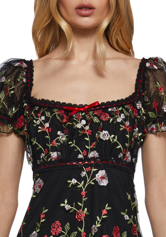 Romantic Words Babydoll Dress