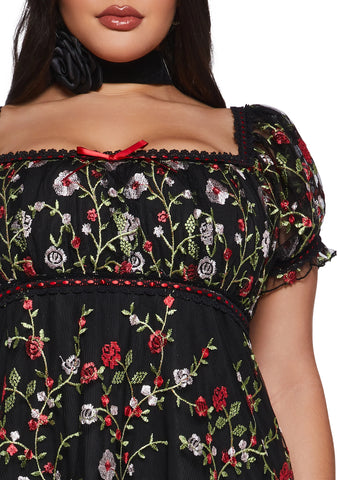 Romantic Words Babydoll Dress