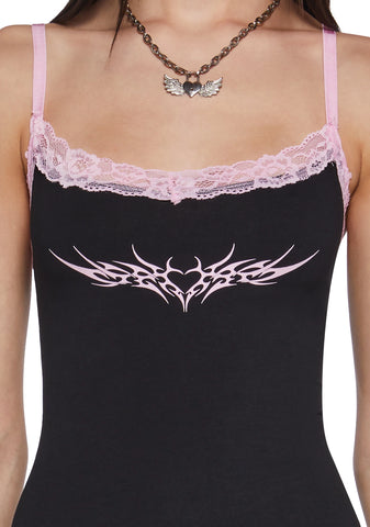 Seduced By Darkness Mini Dress