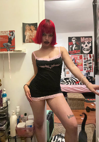 Seduced By Darkness Mini Dress