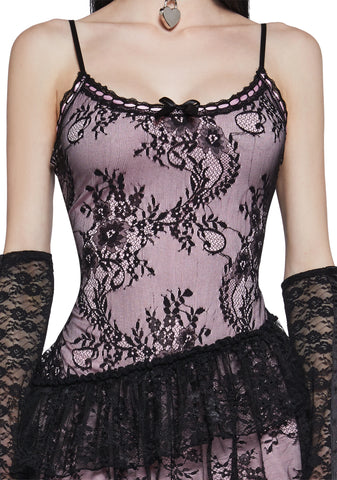 Eclipsed Romance Lace Mini Dress