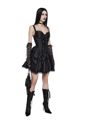 Embraced By The Night Mini Dress