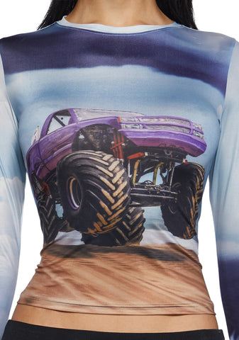 Monster Truck Dreams Long Sleeve Top