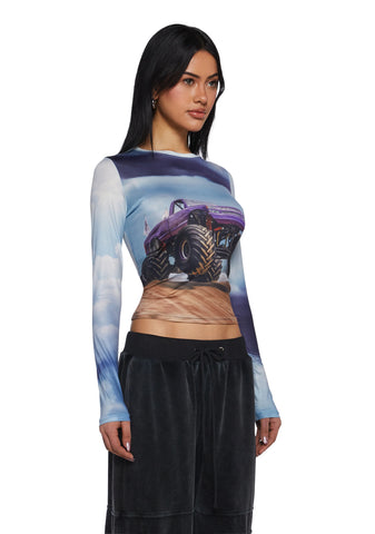 Monster Truck Dreams Long Sleeve Top