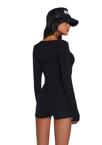 Right Here Waiting Knit Romper