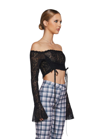 Romantic Reference Off The Shoulder Top