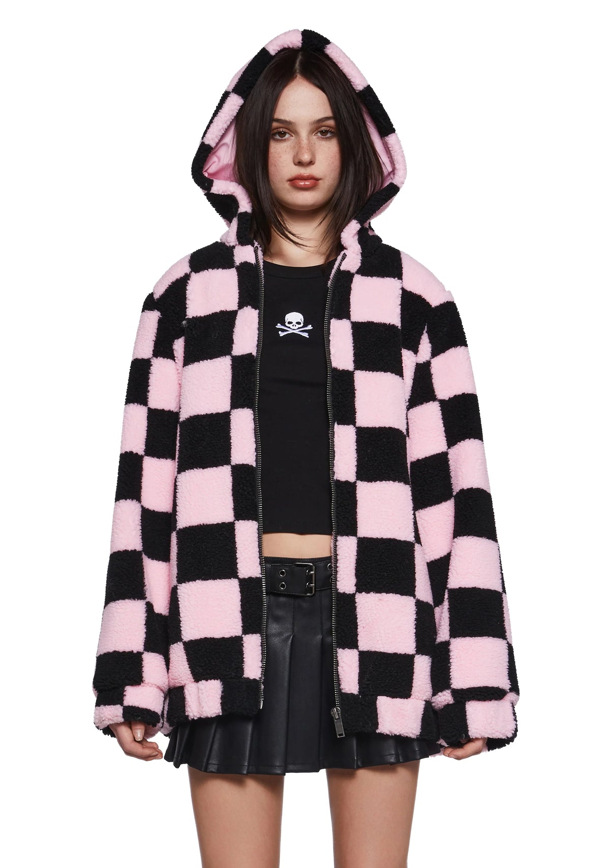 Sweet Scenester Hooded Sherpa Jacket