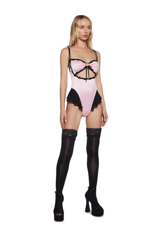 Romance Rewrite Satin Bodysuit