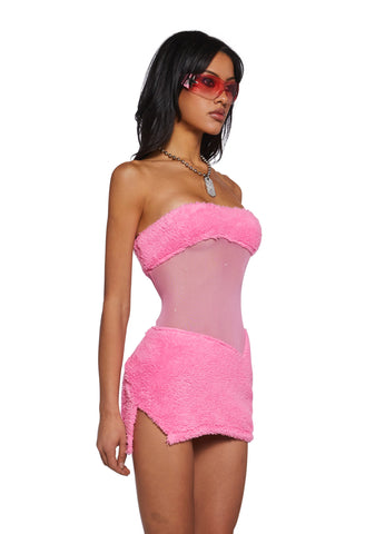 Call My Bluff Mini Dress - Pink