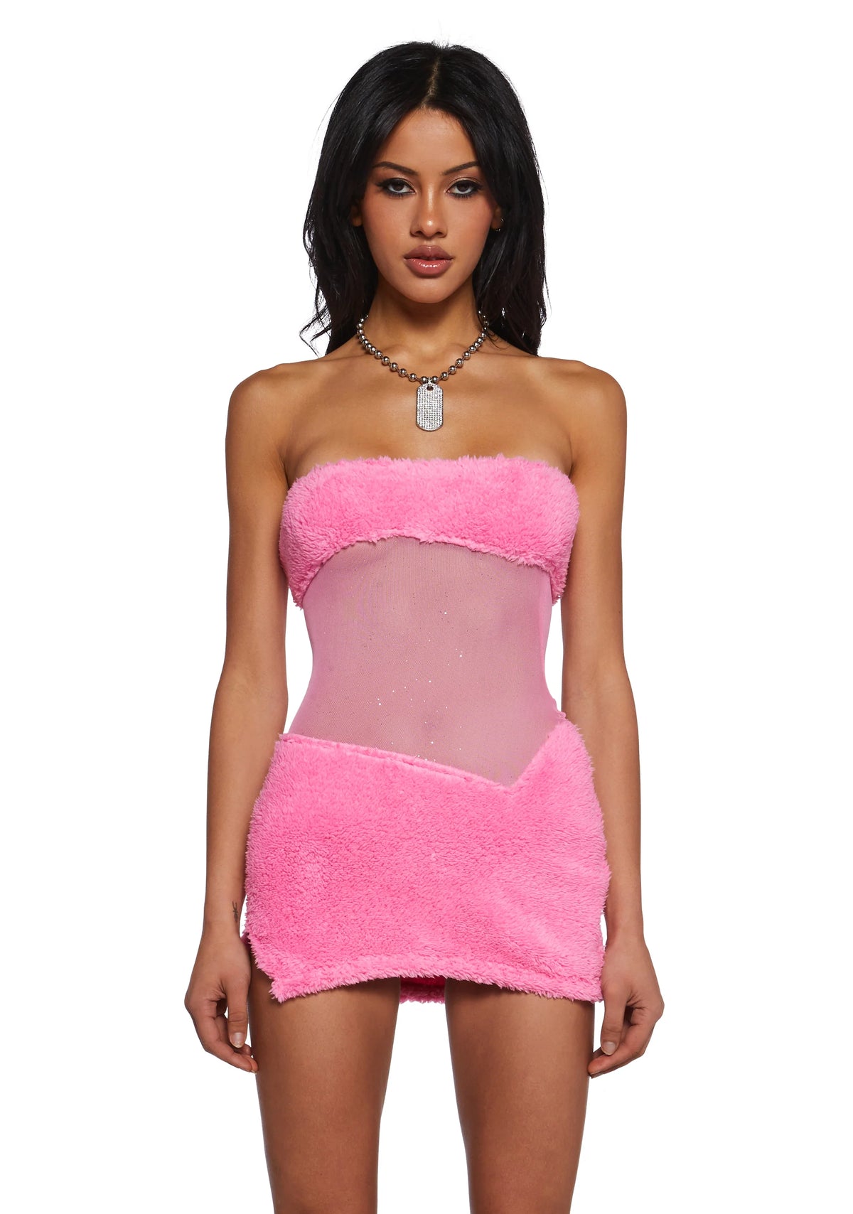 Call My Bluff Mini Dress - Pink