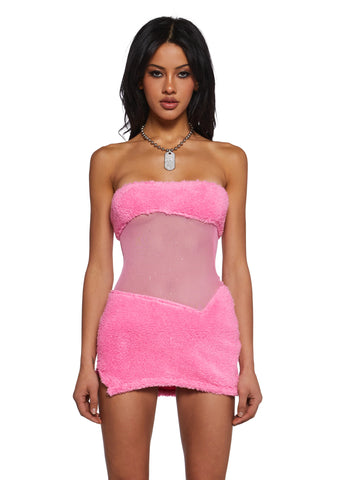 Call My Bluff Mini Dress - Pink