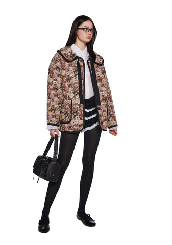 Lady Love Convertible Collared Coat - Teddy Bear