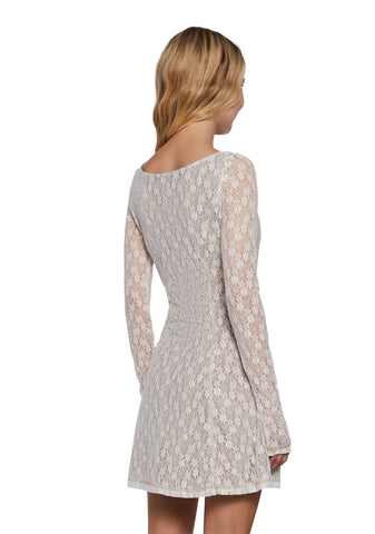 Botanic Bliss Mini Dress - Off White