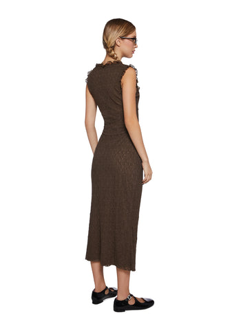 Oblivious Joy Lace Midi Dress