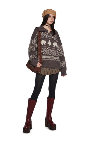 Winter Wanderlust Oversized Sweater