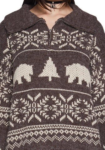 Winter Wanderlust Oversized Sweater