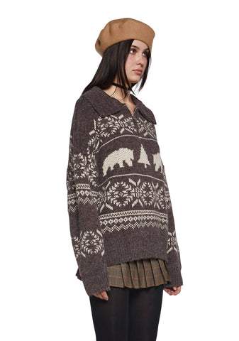 Winter Wanderlust Oversized Sweater