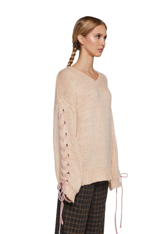 Division Vision Oversized Knit Sweater